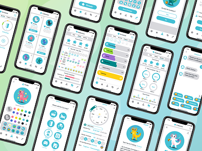 The Cueable App app design blue branding concept design graphicdesign mobile screens studio ui ux vector