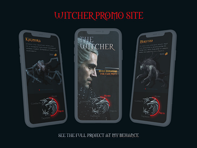 Witcher promo site concept