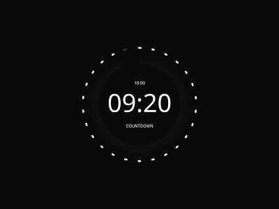 Daily UI 014. Countdown Timer black and white countdown countdown timer dailyui dailyuichallenge design figma ui