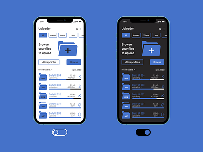031. File upload dailyui dailyuichallenge daynight design figma mobile mobile design mobile ui ui upload upload file uploader