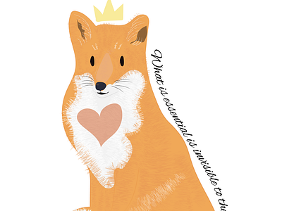 Fox Little Prince little prince design little prince phrase
