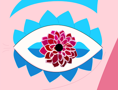 Psychedelic Eye Illustration illustration illustration art