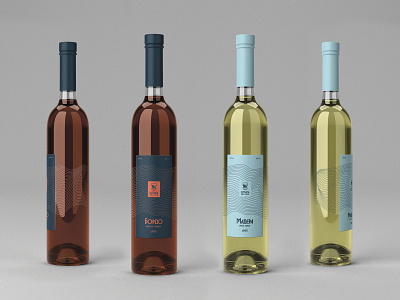 Bottle of the "Shtil" (calm) wine bottle brand design branding label redwine sea white wine wine wine bottle