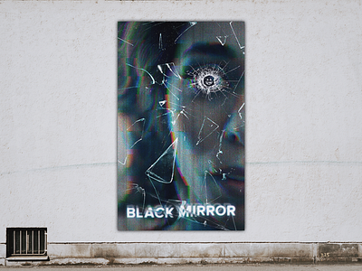 Movie poster "Black mirror" black mirror design mockup movie photoshop poster series typography