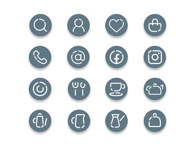 Service website icons design illustration ui
