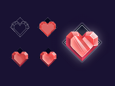 Health game icon design game game icon health heart icon illustration ui ux