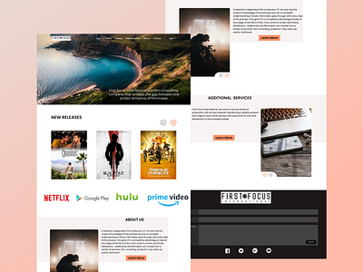 First Focus android branding ecommerce film filmmaker films inspired shapes trend ui ux web webdesign website
