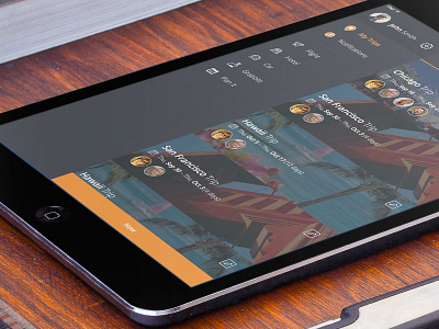 iPad Application for Trips app application digital ios ipad marketing tablet ui user experience user interface ux