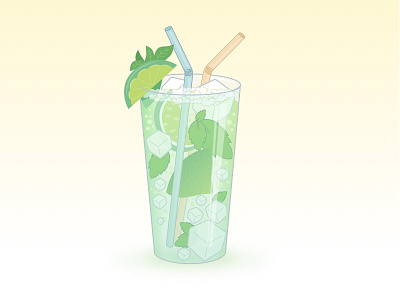 Mojito drink design drink graphic illustration mojito vector