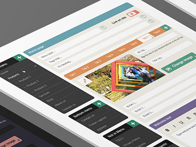 CMS Web Interface Design