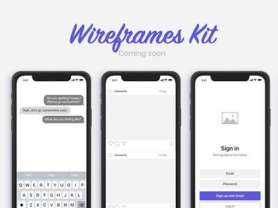 Wireframes Kit for iOS Apps prototyping ui kit ux ux kit wireframes wireframes kit