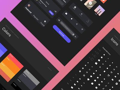 Dark Mode Style Guide app dark darkmode design design system flat ios mobile shop sketch ui ui design uikit ux uxdesign