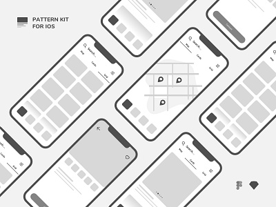 Wireframe Kit iOS app application design design system interaction interface ios iphone mobile pattern sketch template ui ui design uikit ux ux design uxdesign vector wireframe