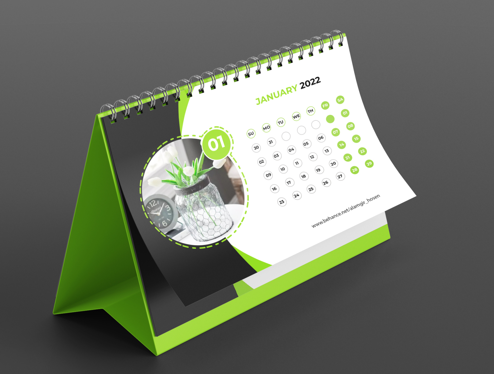 Desk Calendar Design by Alamgir Hosen on Dribbble