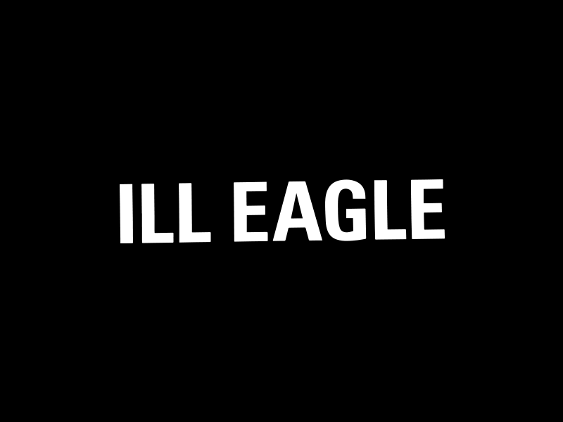 Ill Eagle album band gif glitch scan typography