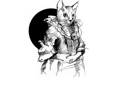 Victorian kitty animal animals character design illustration illustrator kitty procreate retro theprotoart vector victorian