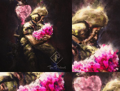 Flowers of war character design concept art gold coast audio illustration illustrator painting procreate protoart