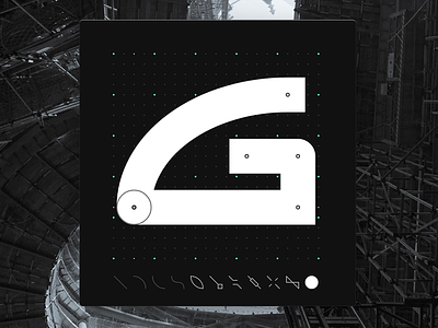 Letter G - CyberMunk Alphabet cybermunk cyberpunk design dotgrid future myshots scifi sideproject signs type