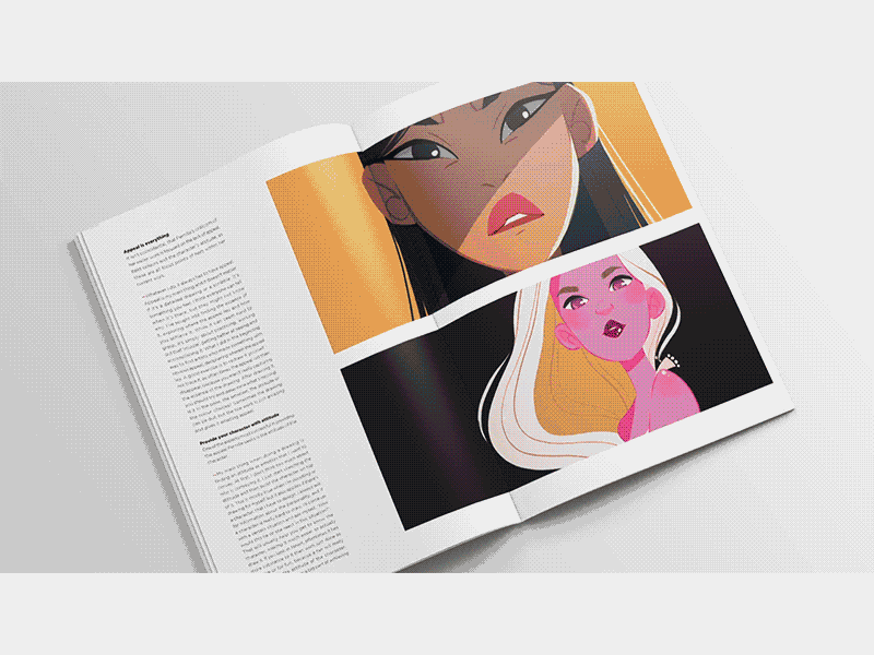 Page designs for artbook How We Crafted by Emil Villumsen on Dribbble