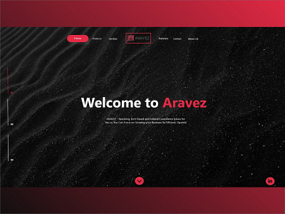 Aravez Landing Page Redesign design ui