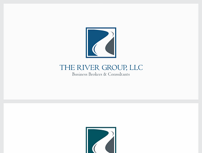 The River Group LLC business design logo