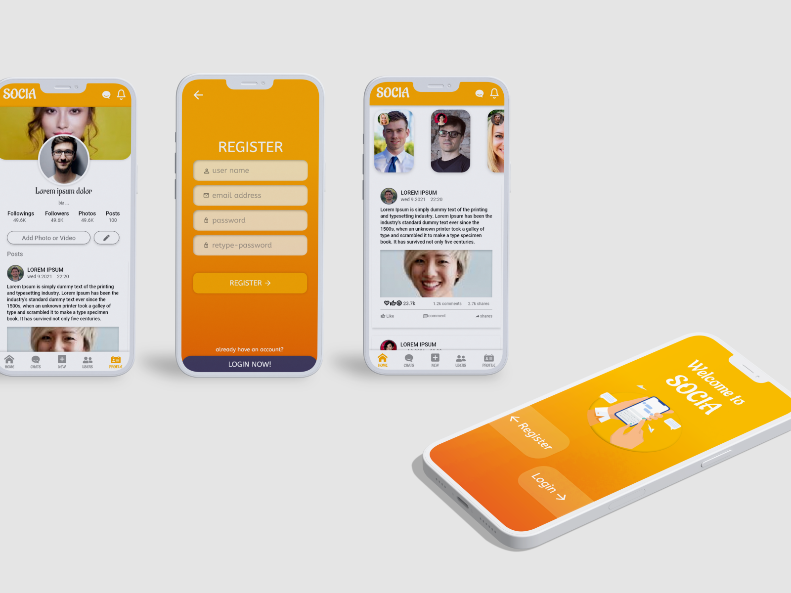 Chat App UI by Ahmed Khalid on Dribbble
