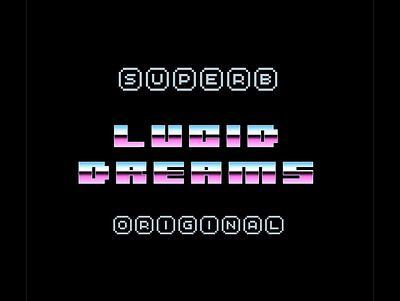 Lucid Dreams design illustration logo lucid dreams retro retro font t shirt typography