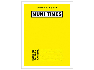 Muni Times Winter 2015/16