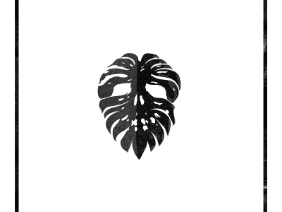 Monstera design illustrator leaf photoshop plant skull