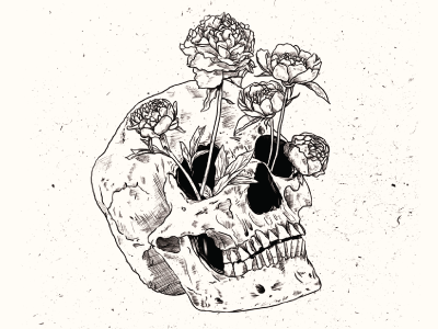 Skull & Flowers