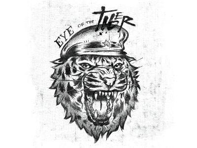 Eye of the tiger eye illustration ink music photoshop tiger