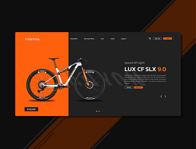Bicycle Store Landing Page app design graphic design illustration typography ui ux web website