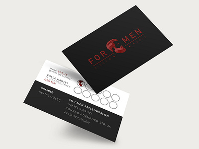 Business Card - For Men Barber barber barber logo business card business card design business cards businesscard design haircut illustration illustrator logo vector