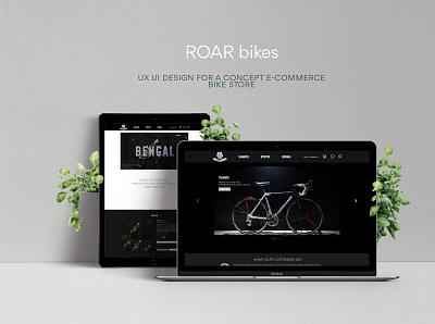 E-Commerce Website for Bicycle Store design ui ux ui design web website