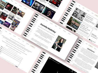 Website Design for a musician