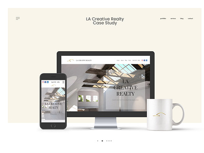 LA Creative Realty UX Case Study adobe xd branding digital design landing page real estate responsive design ui ux uiux ux case study ux design ux designer website wix