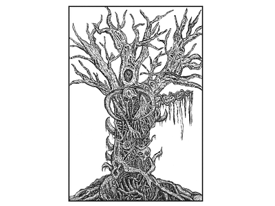 DOWN THE HEAVEN TREE art artist artwork band black dark darkart design art digitalart drawing illustrator ink inked