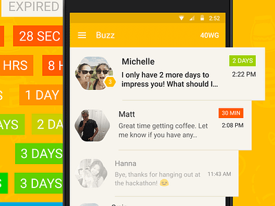 Buzz - Chat Safely android buzz ui