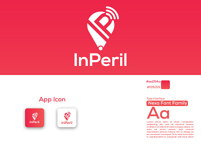 Inperil App Logo Design app design logo logo design minimal ui ux