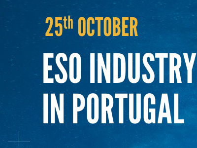 ESO Industry Day #1 blue eso header league gothic space type