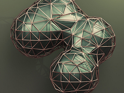 abstract_001 3d abstract blender blender3d cgi clean cycles illustration isomatric lowpoly render