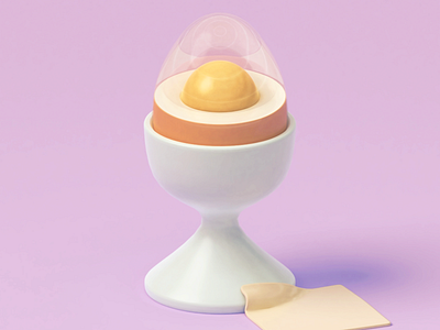 Egg 3d blender blender3d c4d clean cycles illustration lowpoly simple