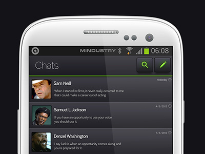 Whatsapp android dribbble