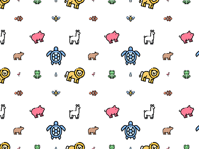Animals pattern design animals design illustration pattern patterns textile