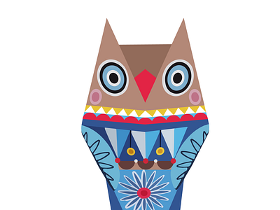 Classic Designer Abstract Art owl