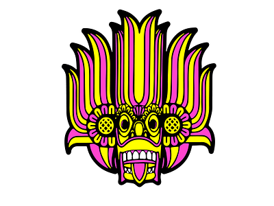 Sri Lankan Traditional Devil Mask abstract branding design illustration janahath pattern patterns textile