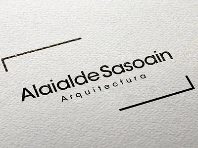 Alaialde Sasoain Arquitectura branding daniel ciria danielciria design flat logo typography