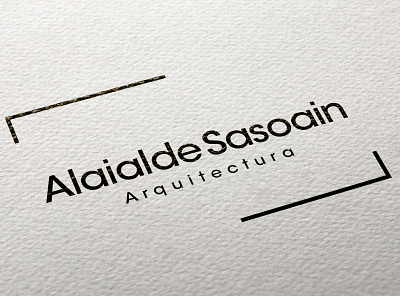 Alaialde Sasoain Arquitectura branding daniel ciria danielciria design flat logo typography