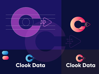 Cloock Data Logo Design