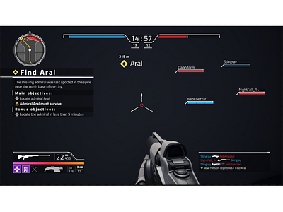 FPS HUD by Hristo K on Dribbble